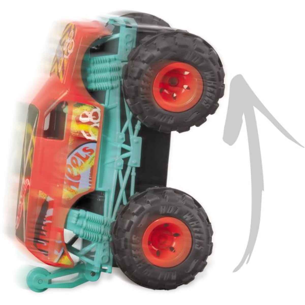 هوت ويلز شاحنة مونستر صغيرة بالتحكم عن بعد بتصاميم متنوعة للجنسين، 3-4 سنوات