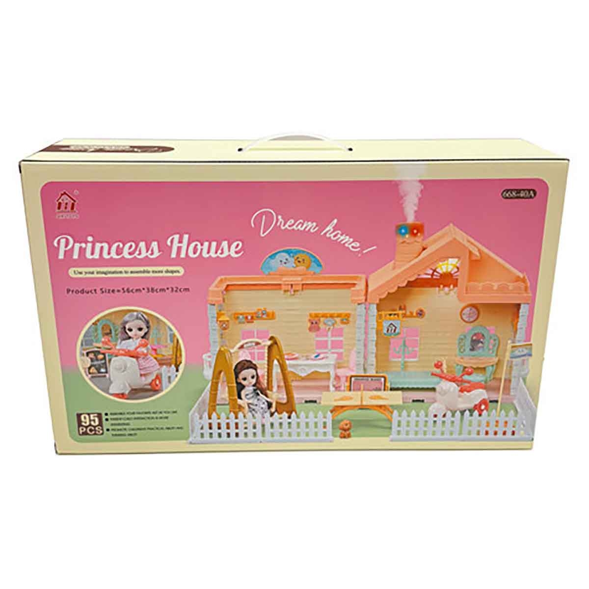 هوايدا تويز مجموعة فيلا ودمية، للجنسين، 3-4 سنوات