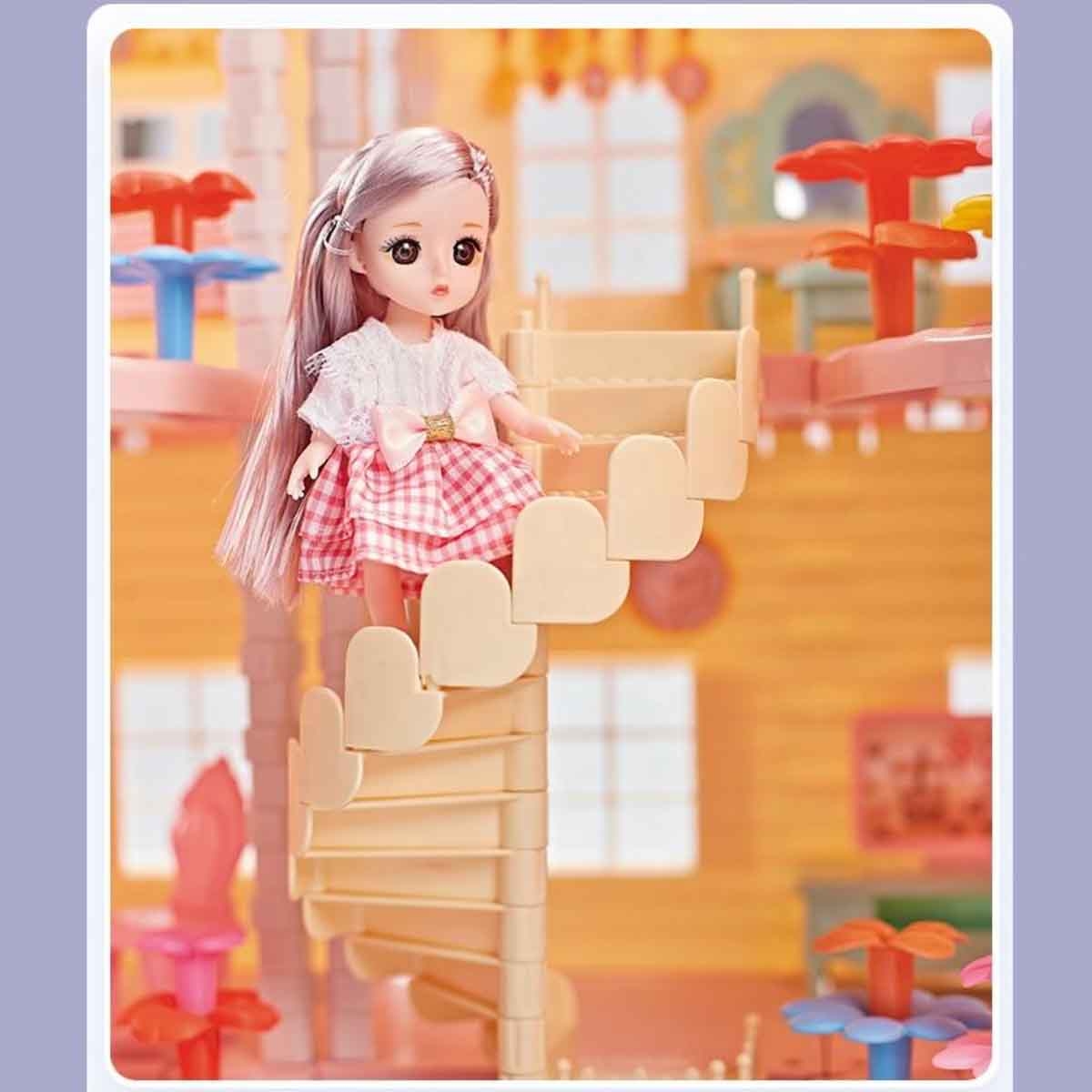 هوايدا تويز مجموعة فيلا ودمية مع إضاءة وبخار ضبابي، للجنسين، 3-4 سنوات