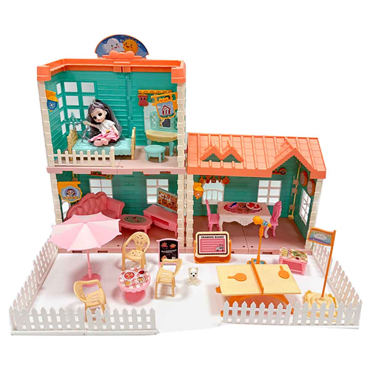 هوايدا تويز مجموعة فيلا ودمية، للجنسين، 3-4 سنوات