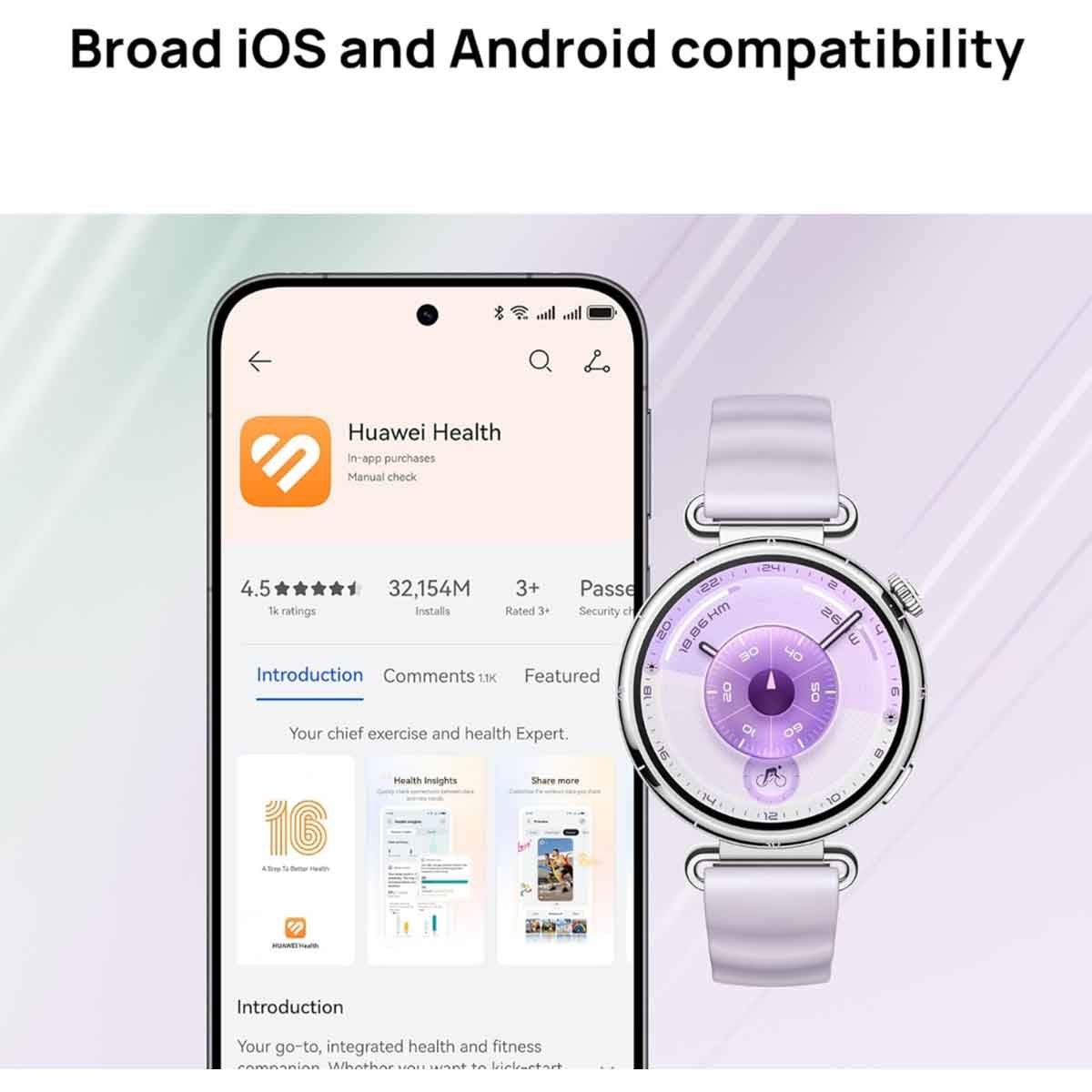 هواوي ووتش GT 6 مقاس 46 مم – أسود