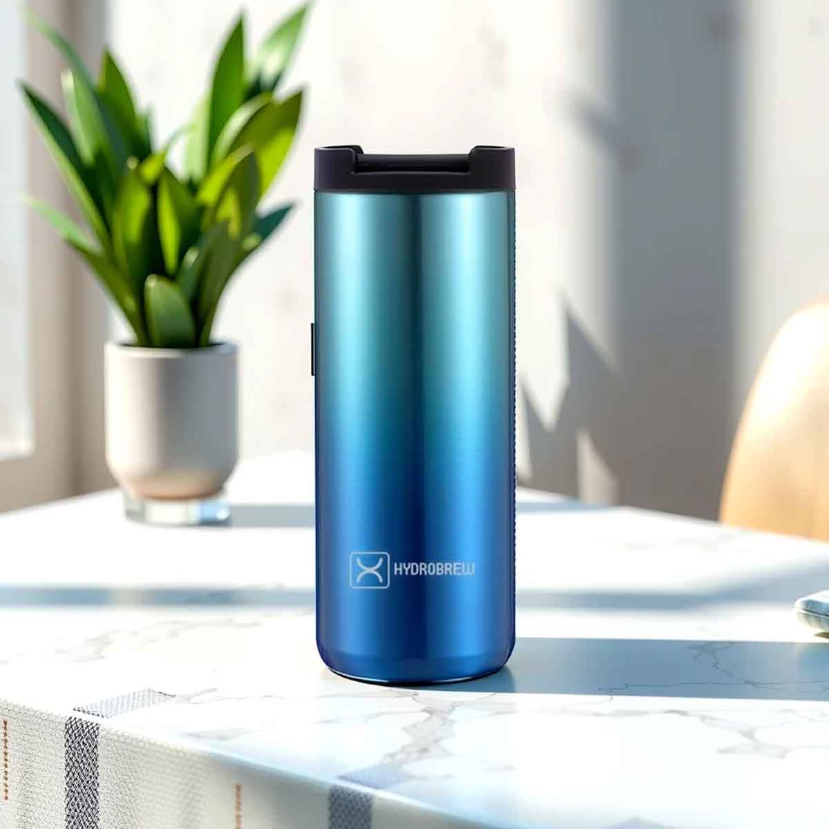 هايدروبرو زجاجة ماء تامبلر معزولة بجدار مزدوج 500 مل باللون الأزرق