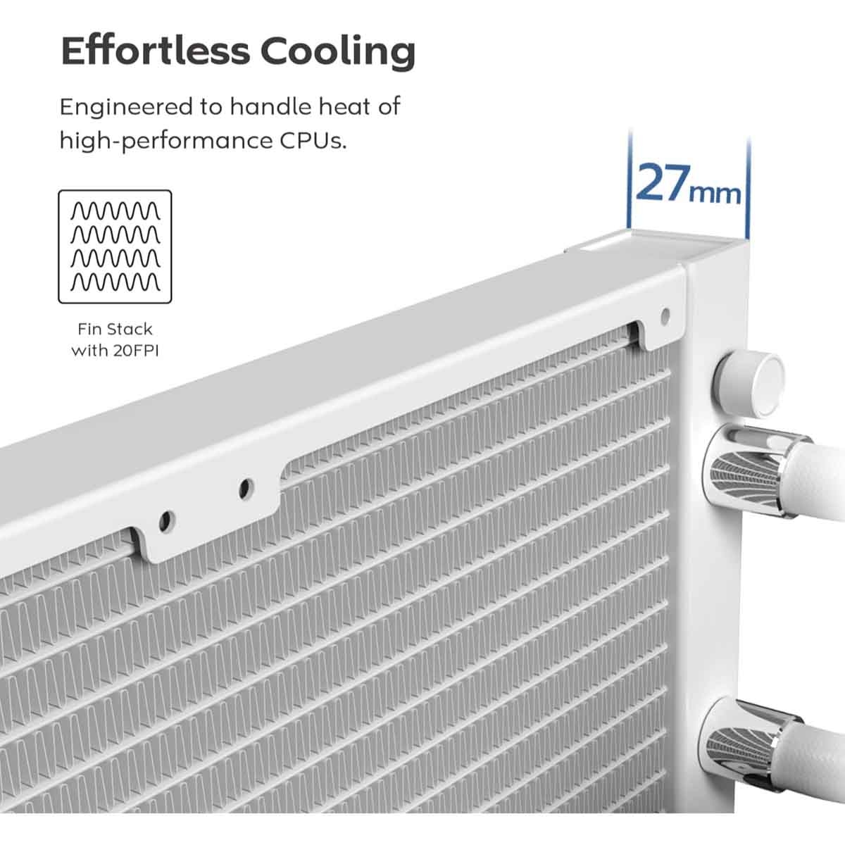 مونتيك مبرد سائل هايبر فلو سايلنت 360 باللون الأسود
