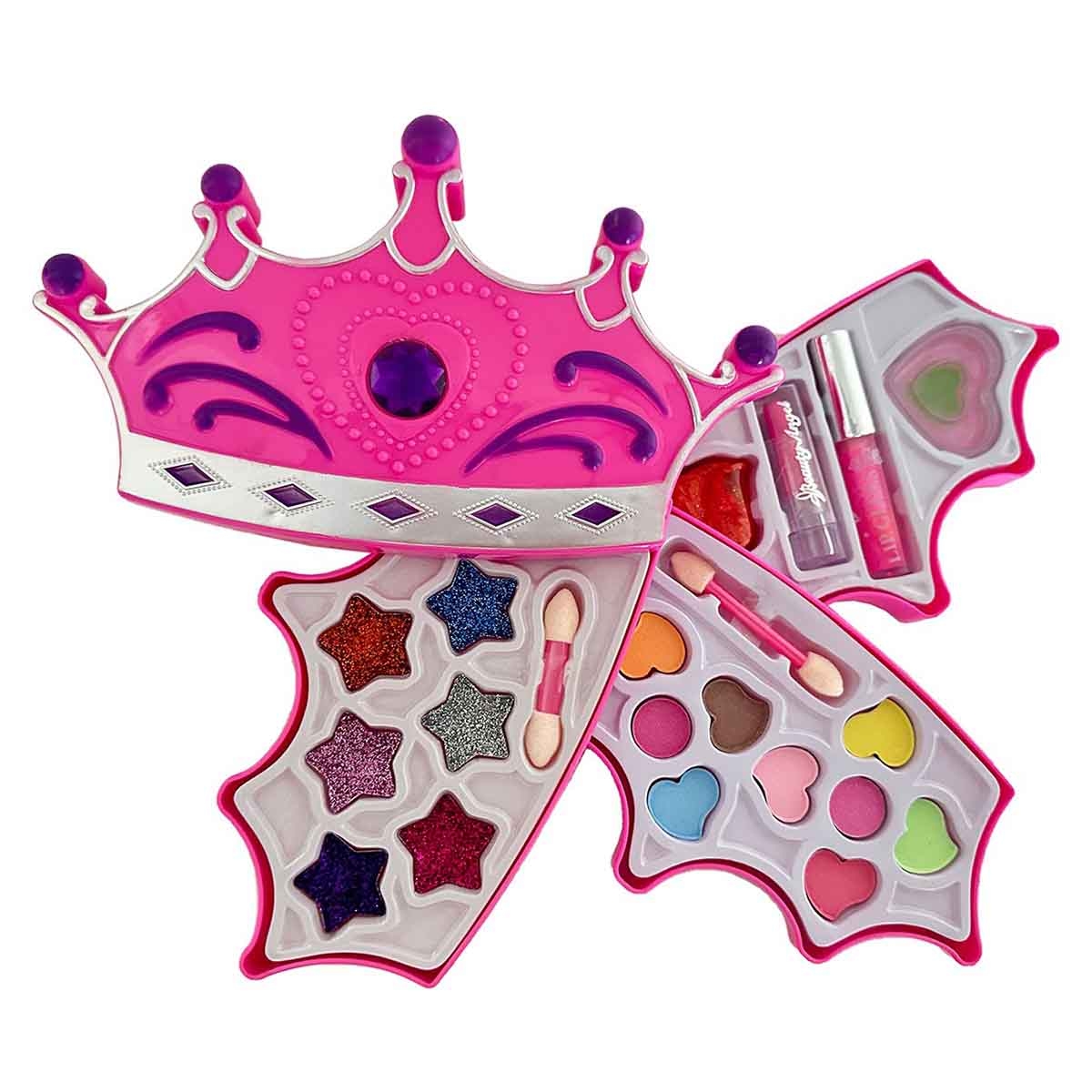 بيوتي أنجل طقم مكياج إمبراطوري فاخر، للبنات، من عمر 5 إلى 7 سنوات