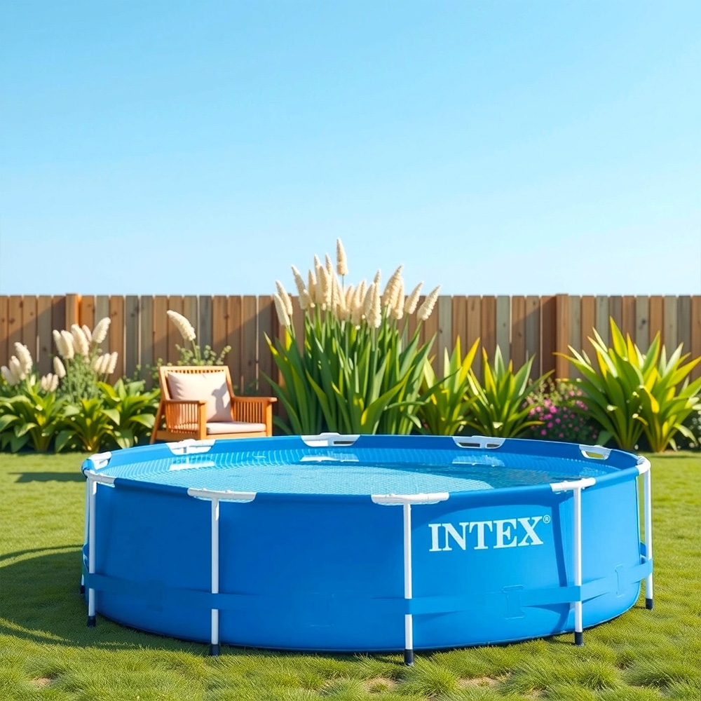 إنتكس مسبح دائري بإطار معدني 120 إنش للجنسين، 5-7 سنوات