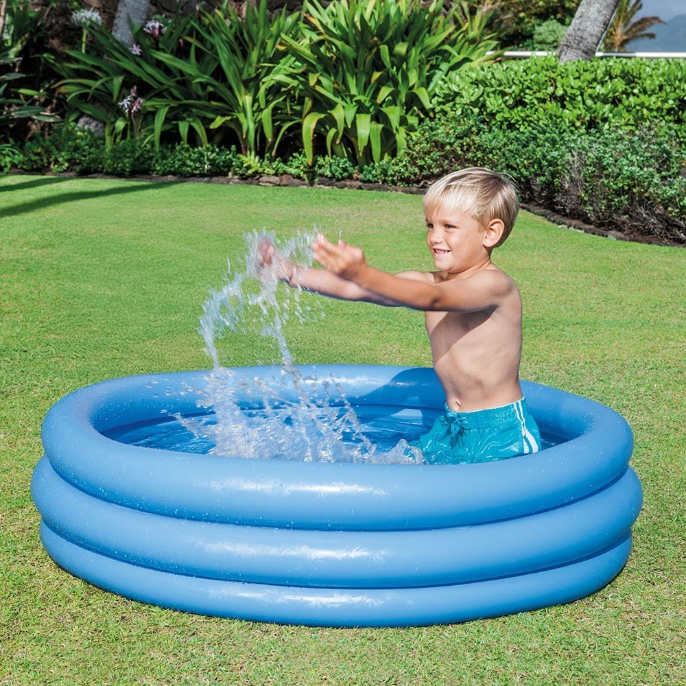 إنتكس مسبح قابل للنفخ بثلاث حلقات للجنسين، 3-4 سنوات