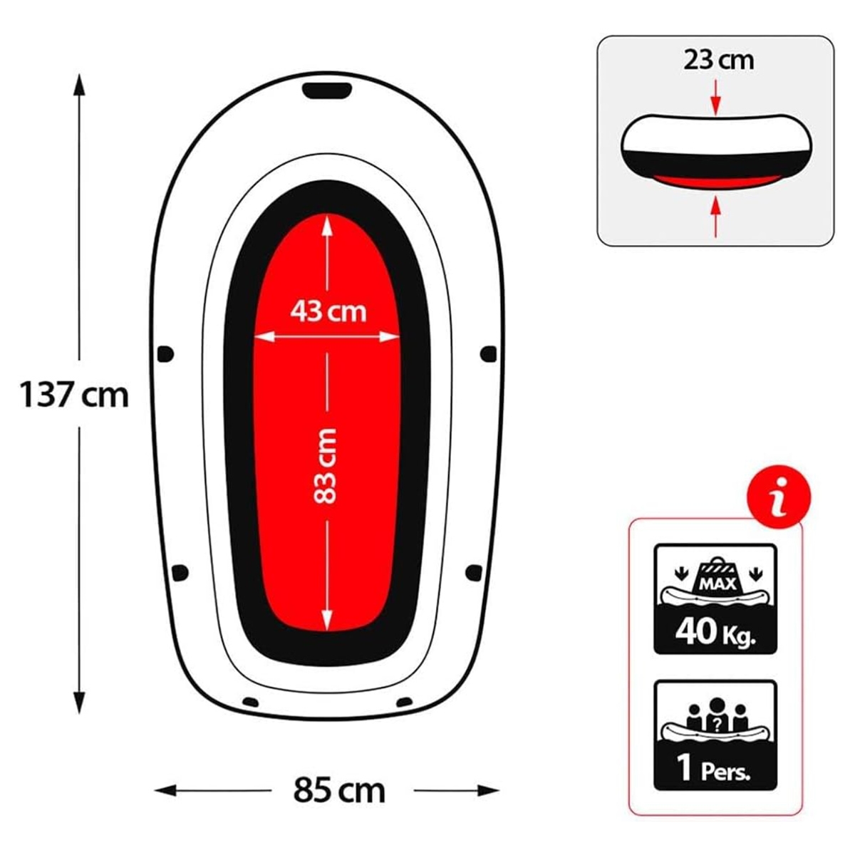 إنتكس قارب إكسبلورر برو 50 للجنسين، 5-7 سنوات