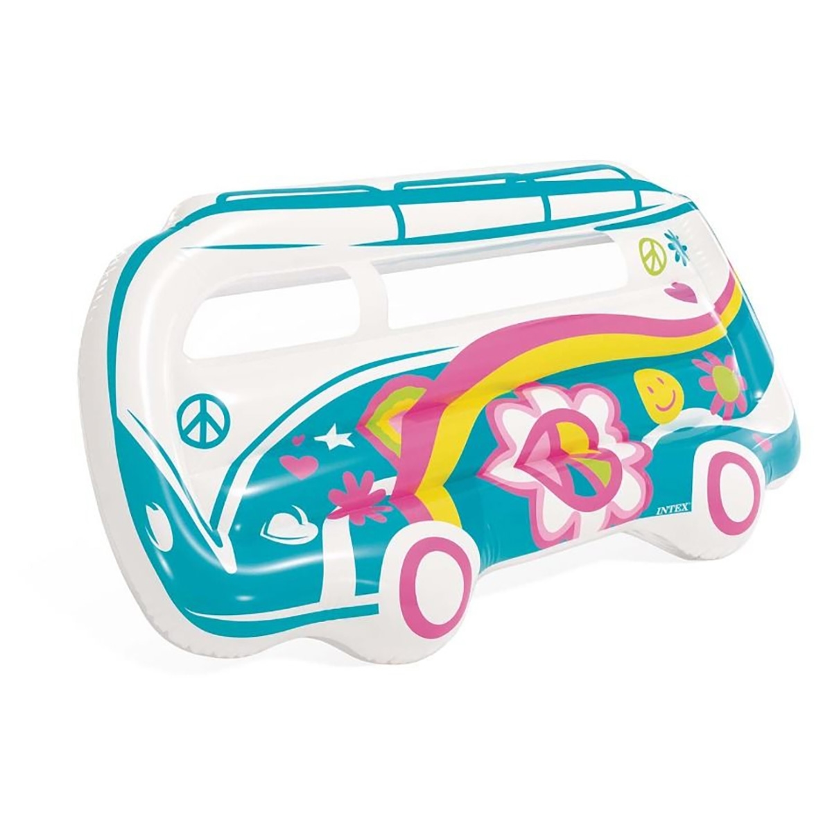 إنتكس عوامة مسبح بتصميم شاحنة جرافي للجنسين، من 8 إلى 10 سنوات