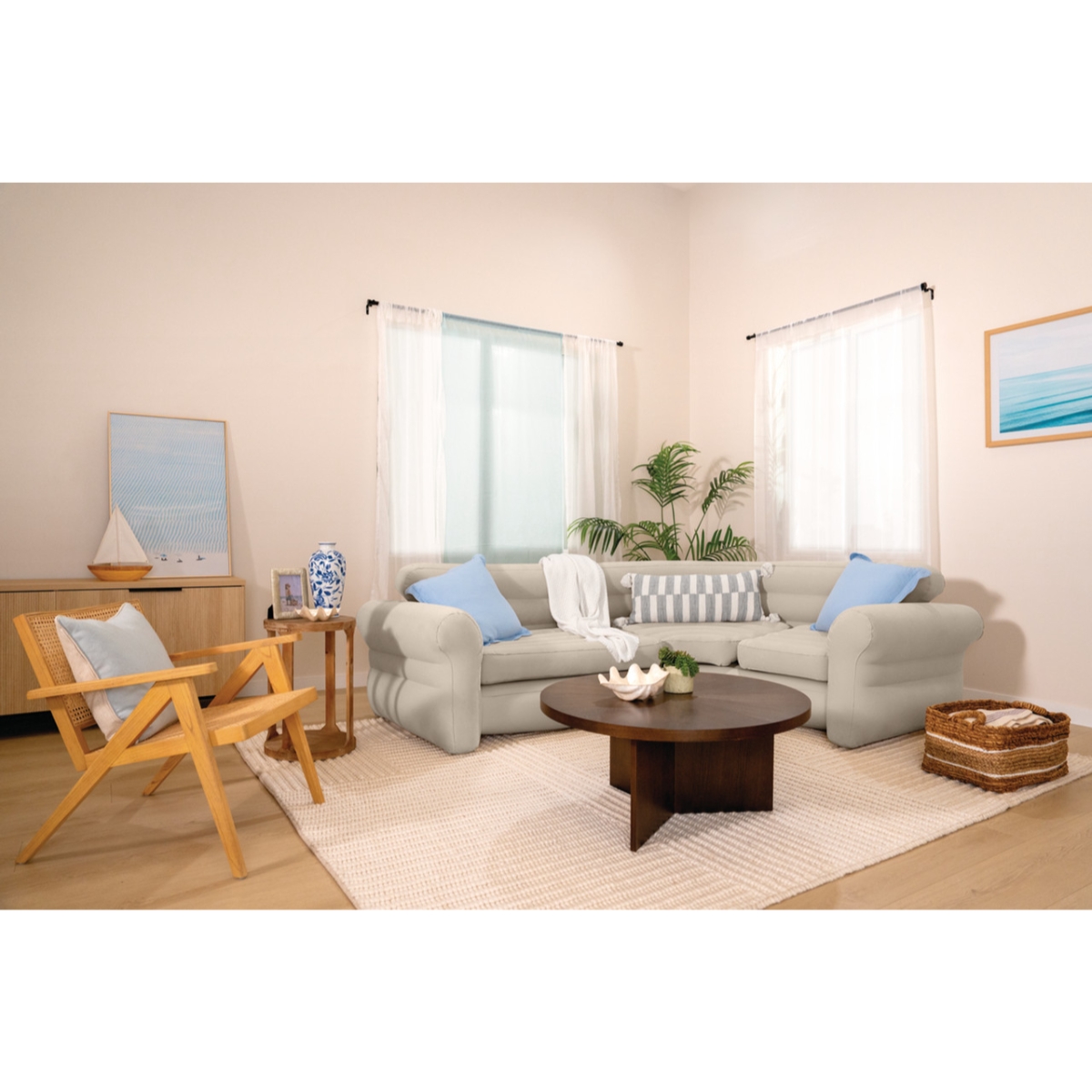 إنتكس أريكة زاوية قابلة للنفخ للجنسين