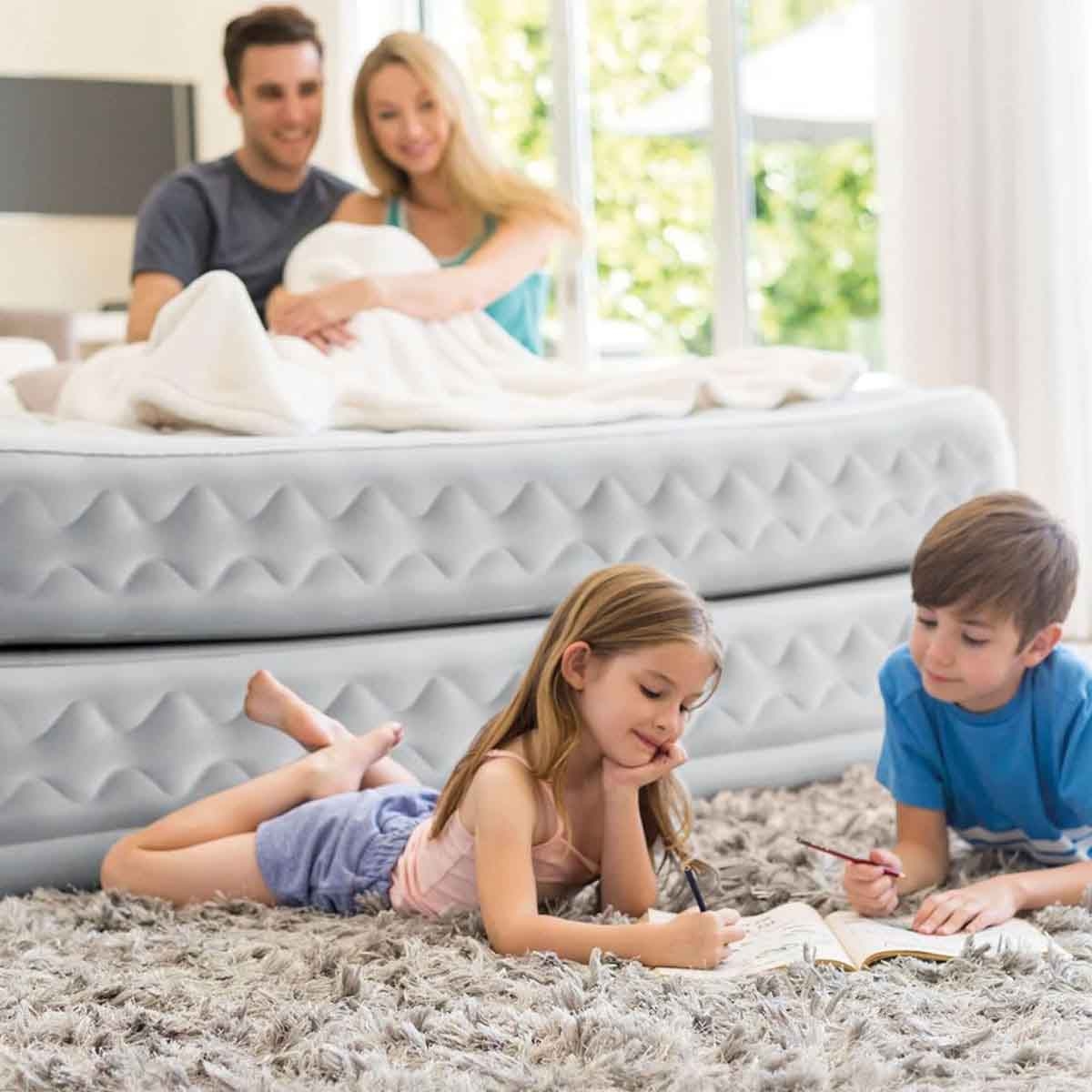 إنتكس سرير هوائي كوين سوبريم آير-فلو بتقنية فايبر تك RP للجنسين، 13+ سنة