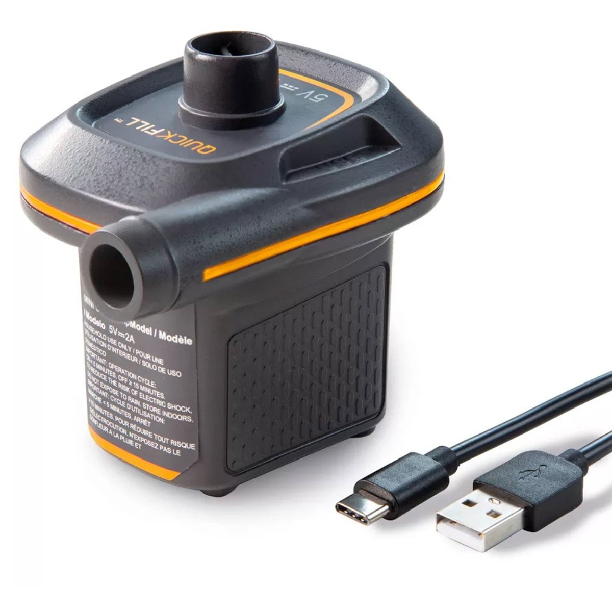 إنتكس مضخة هواء صغيرة كويك فيل بمنفذ USB، للجنسين