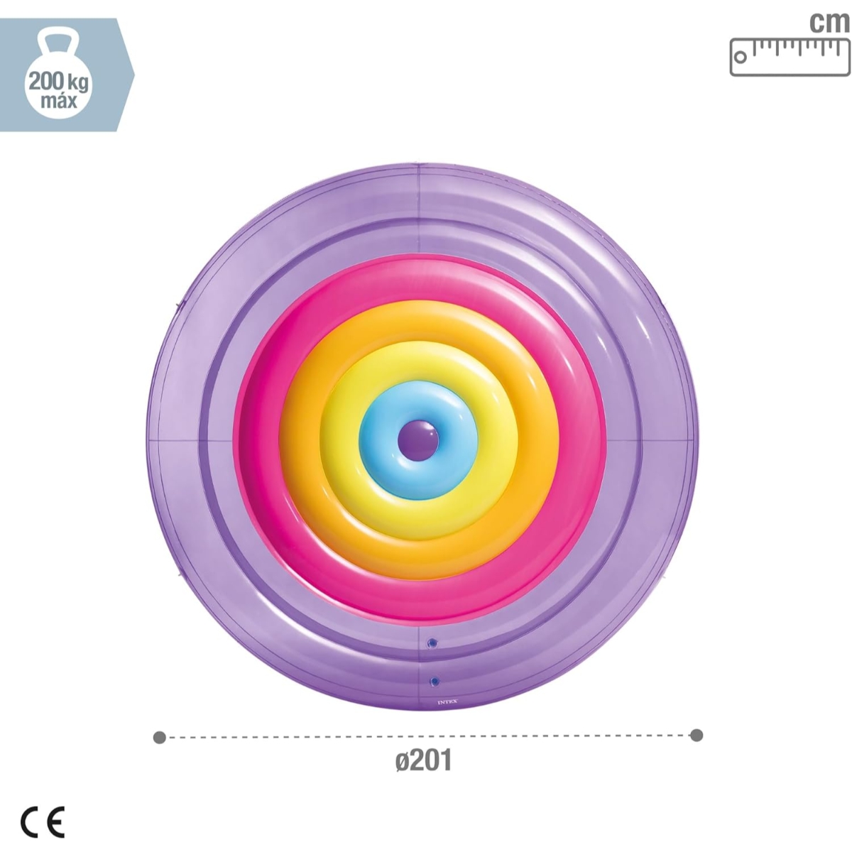 إنتكس كرسي استرخاء في الماء بتصميم جزيرة قوس قزح للجنسين