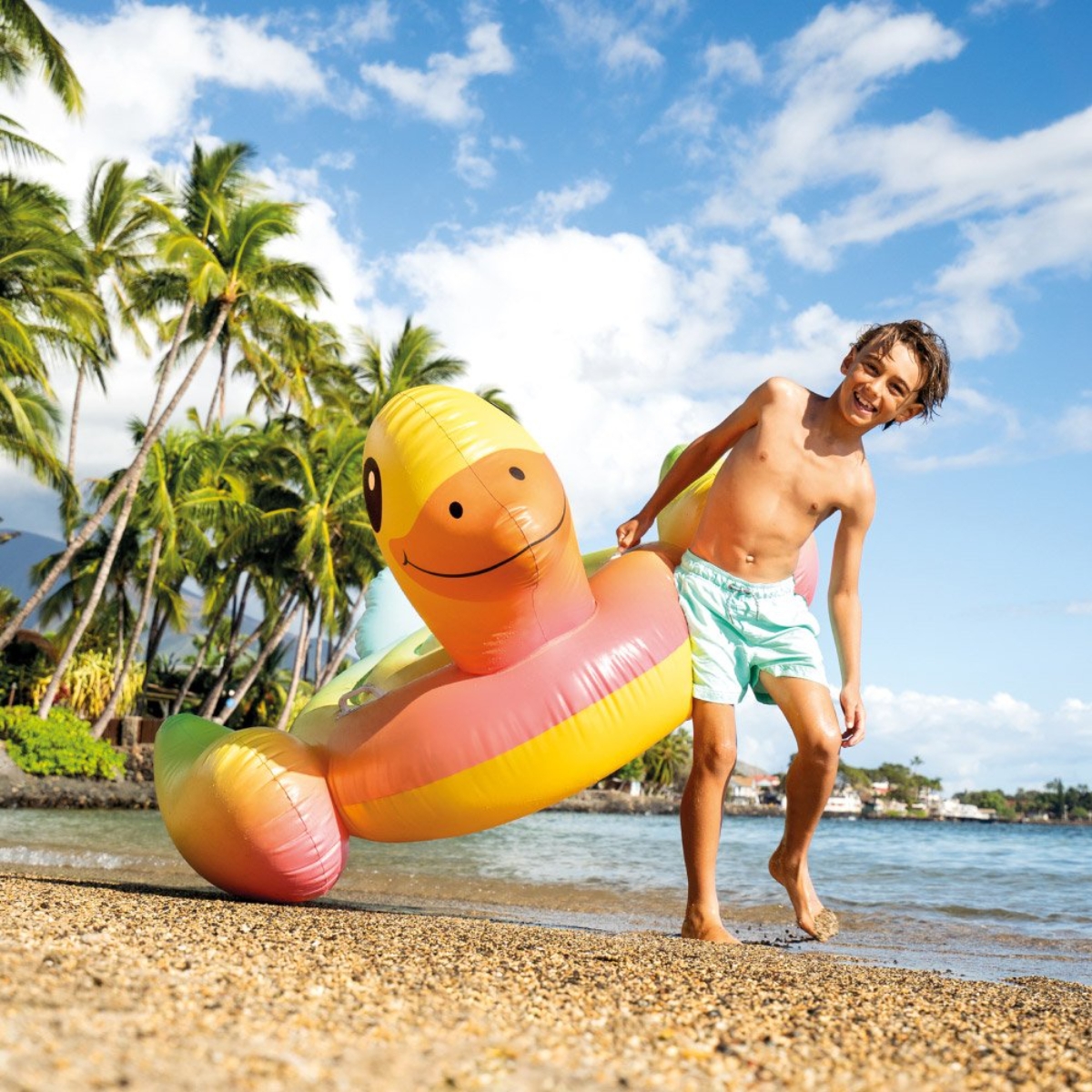 إنتكس عوامة بطة صفراء للجنسين، من 3 إلى 4 سنوات