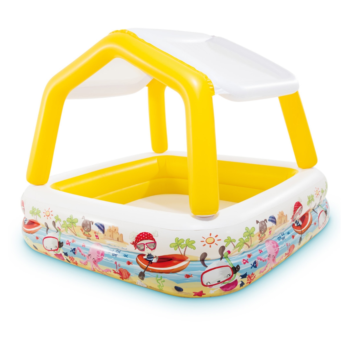 إنتكس مسبح للأطفال مع مظلة شمسية للجنسين، 3-4 سنوات