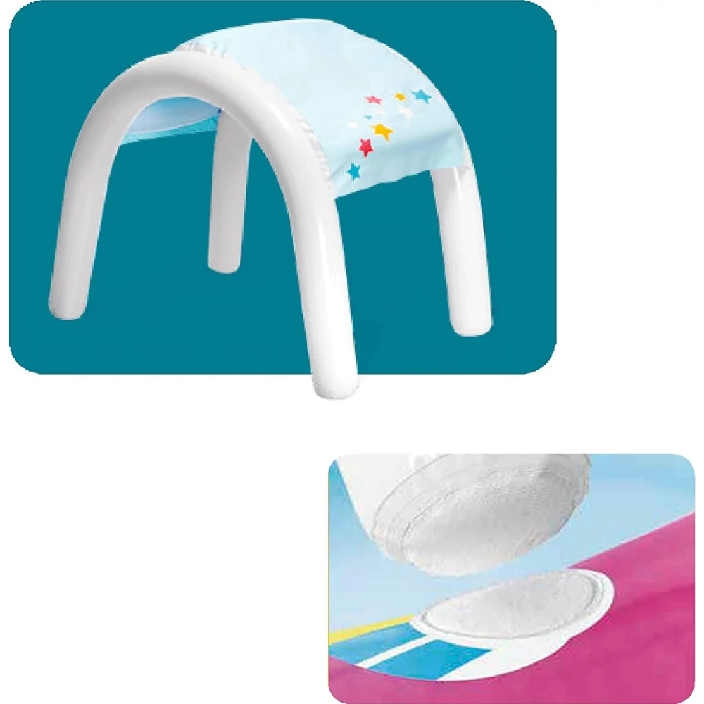 إنتكس مسبح يونيكورن مع رذاذ ماء للجنسين، 3-4 سنوات