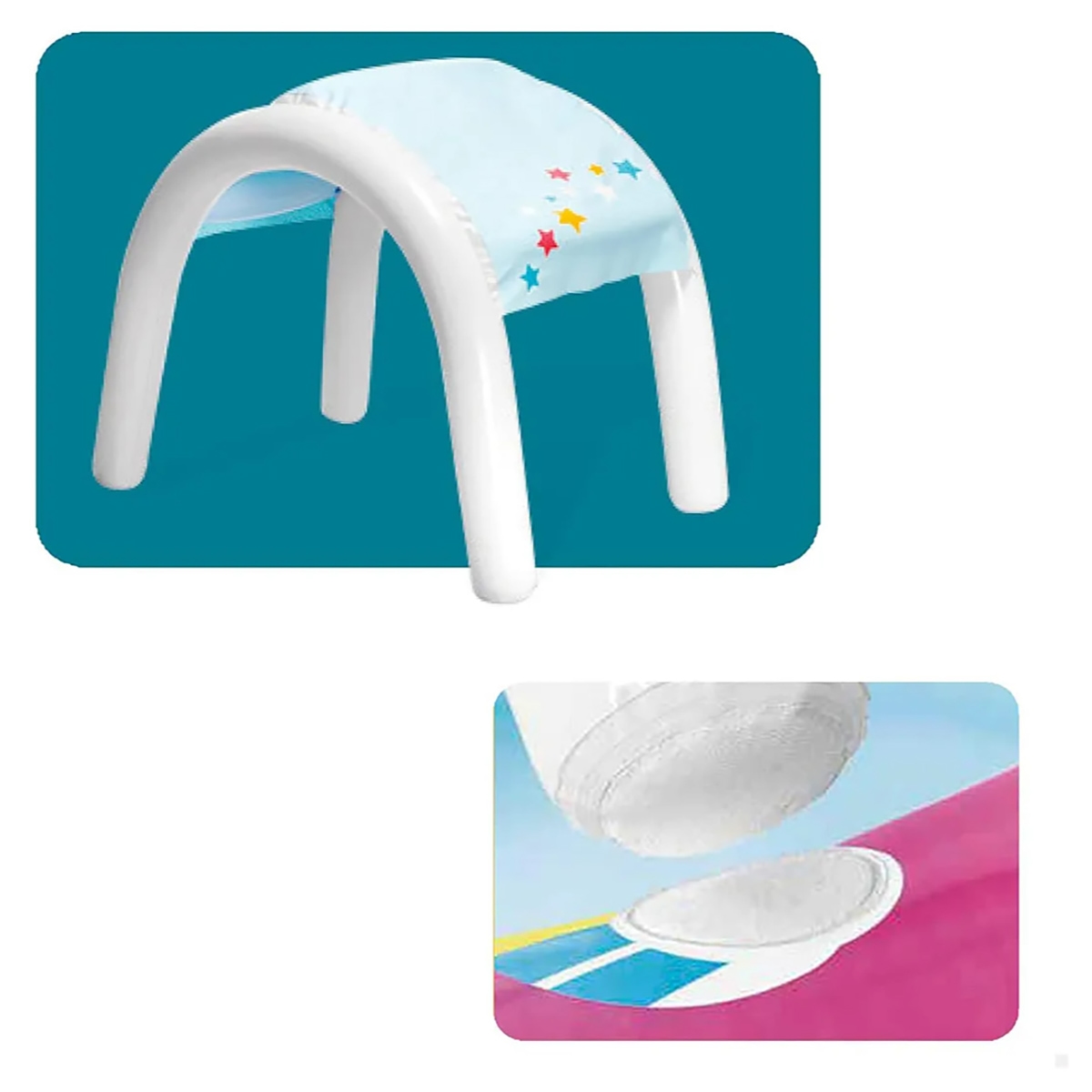 إنتكس مسبح يونيكورن مع رذاذ ماء للجنسين، 3-4 سنوات