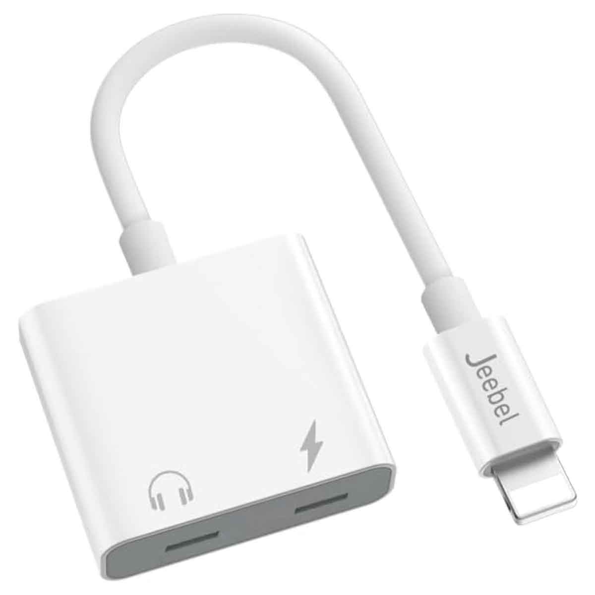 جيبل محول مزدوج USB-C باللون الأبيض