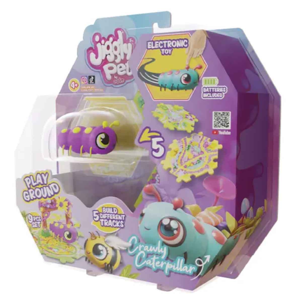 جيغلي بيتس يرقة بنفسجية من مجموعة ملعب الحشرات للجنسين، عمر 5-7 سنوات