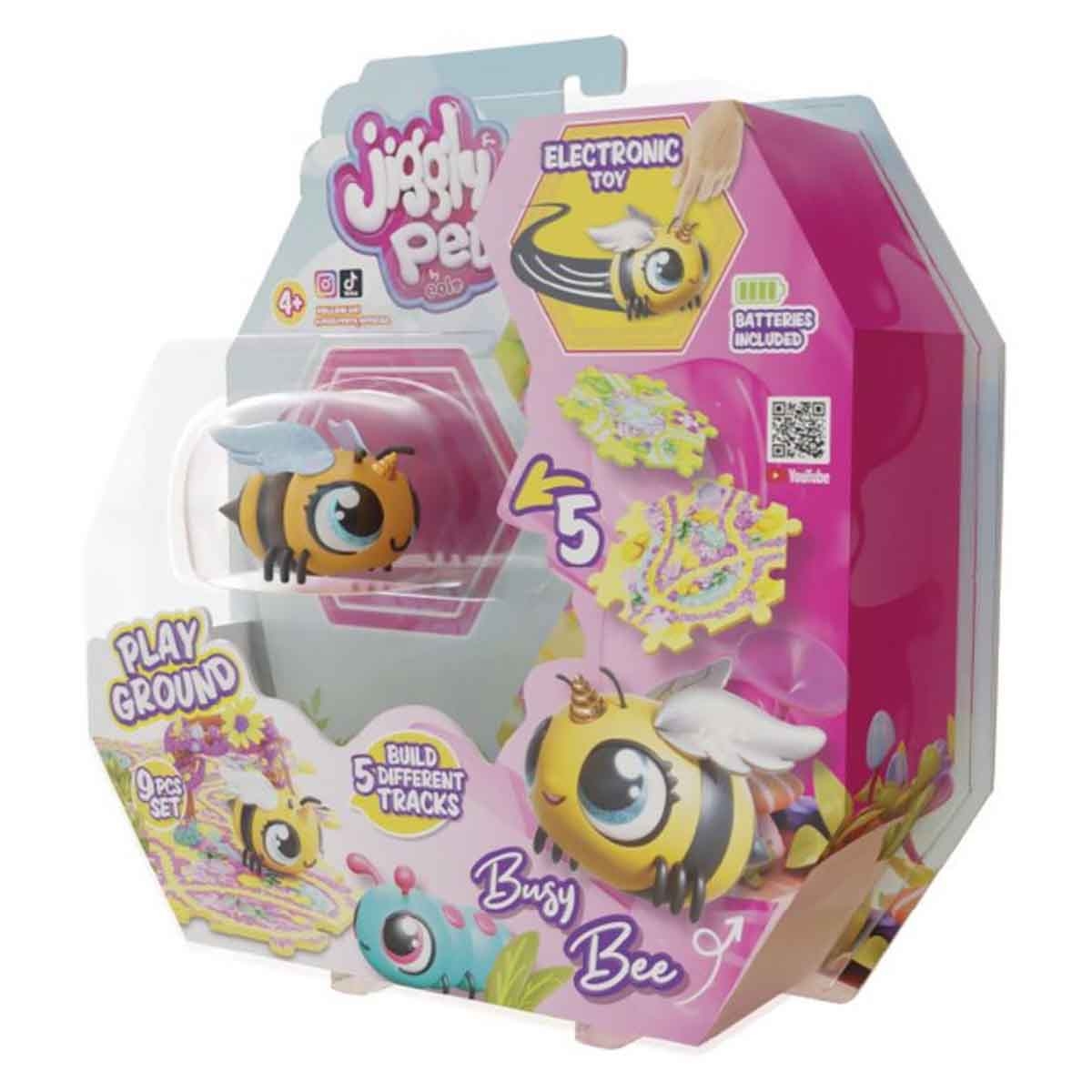 جيغلي بيتس نحلة صفراء من مجموعة ملعب الحشرات للجنسين، عمر 5-7 سنوات