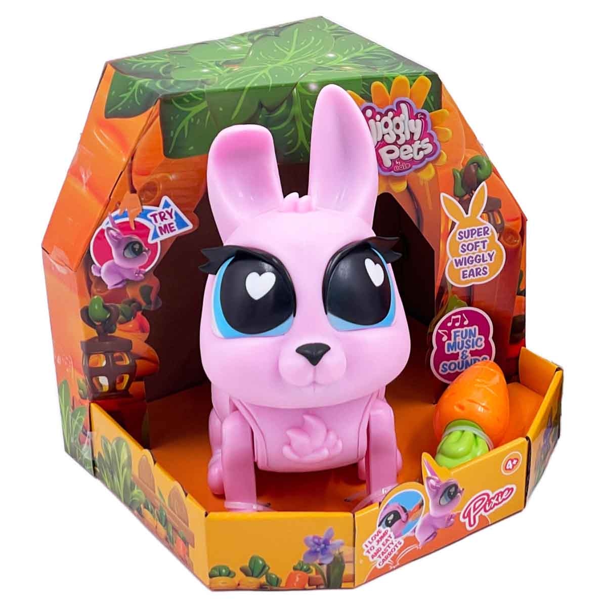 جيغلي بيتس أرنب مطاطي يمشي «بيكسي» مع أصوات للجنسين، عمر 5-7 سنوات