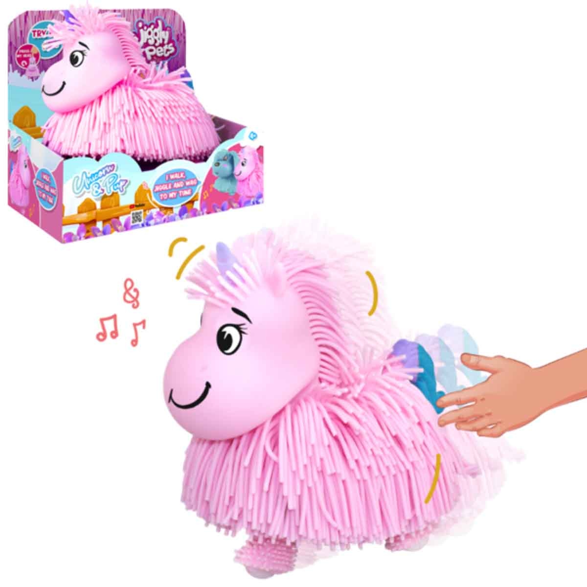 جيغلي بيتس تمثال وجه يونيكورن وردي للأطفال من عمر 5 إلى 7 سنوات