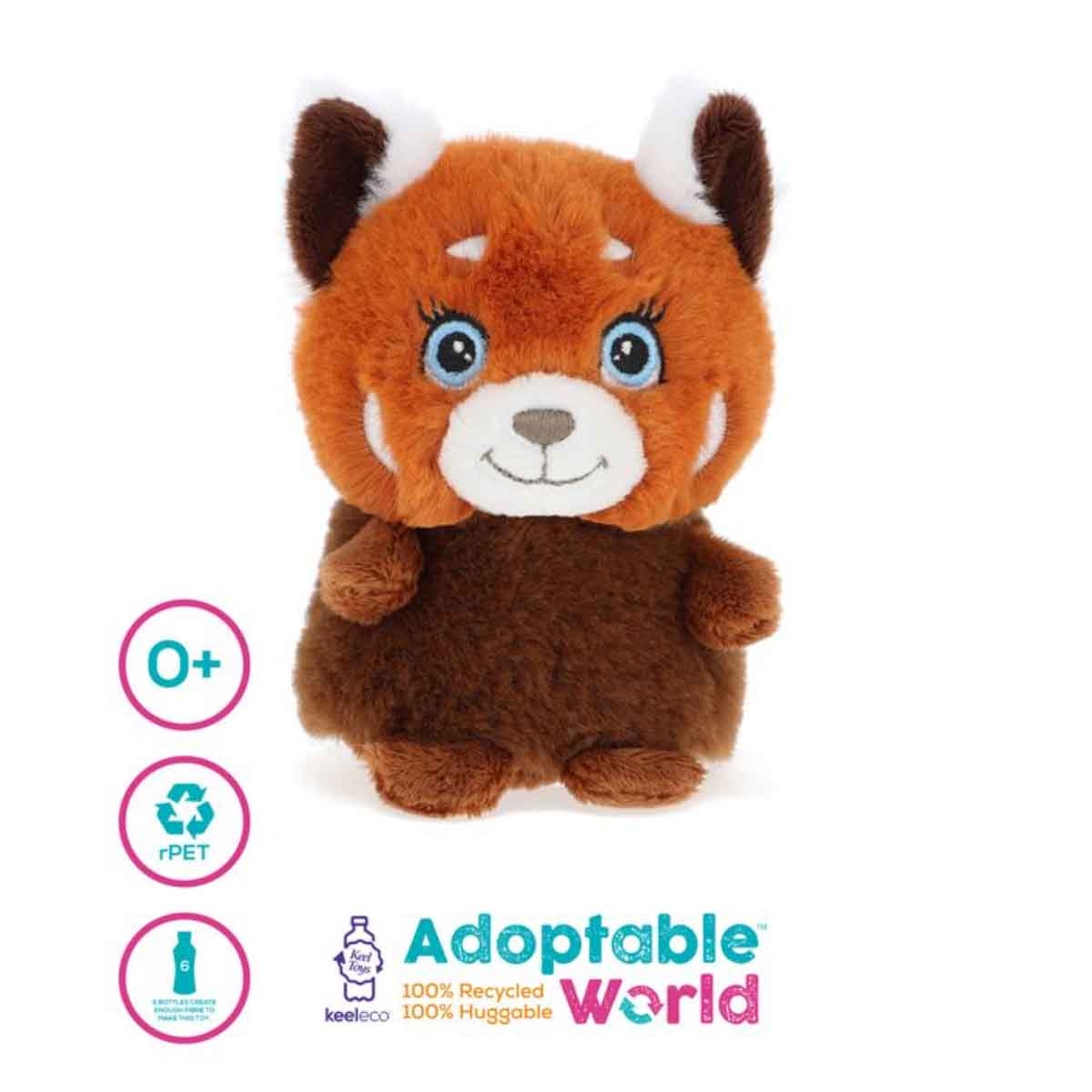 كيل تويز لعبة دمية محشوة كيليكو ميني عالم التبني تعابير سعيدة 4 انش بتصاميم متنوعة للأطفال الرضع، 0-2 سنوات