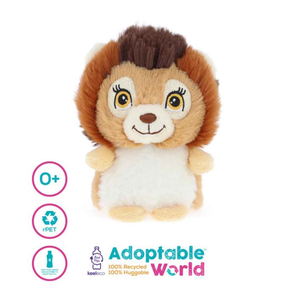 كيل تويز لعبة دمية محشوة كيليكو ميني عالم التبني تعابير سعيدة 4 انش بتصاميم متنوعة للأطفال الرضع، 0-2 سنوات