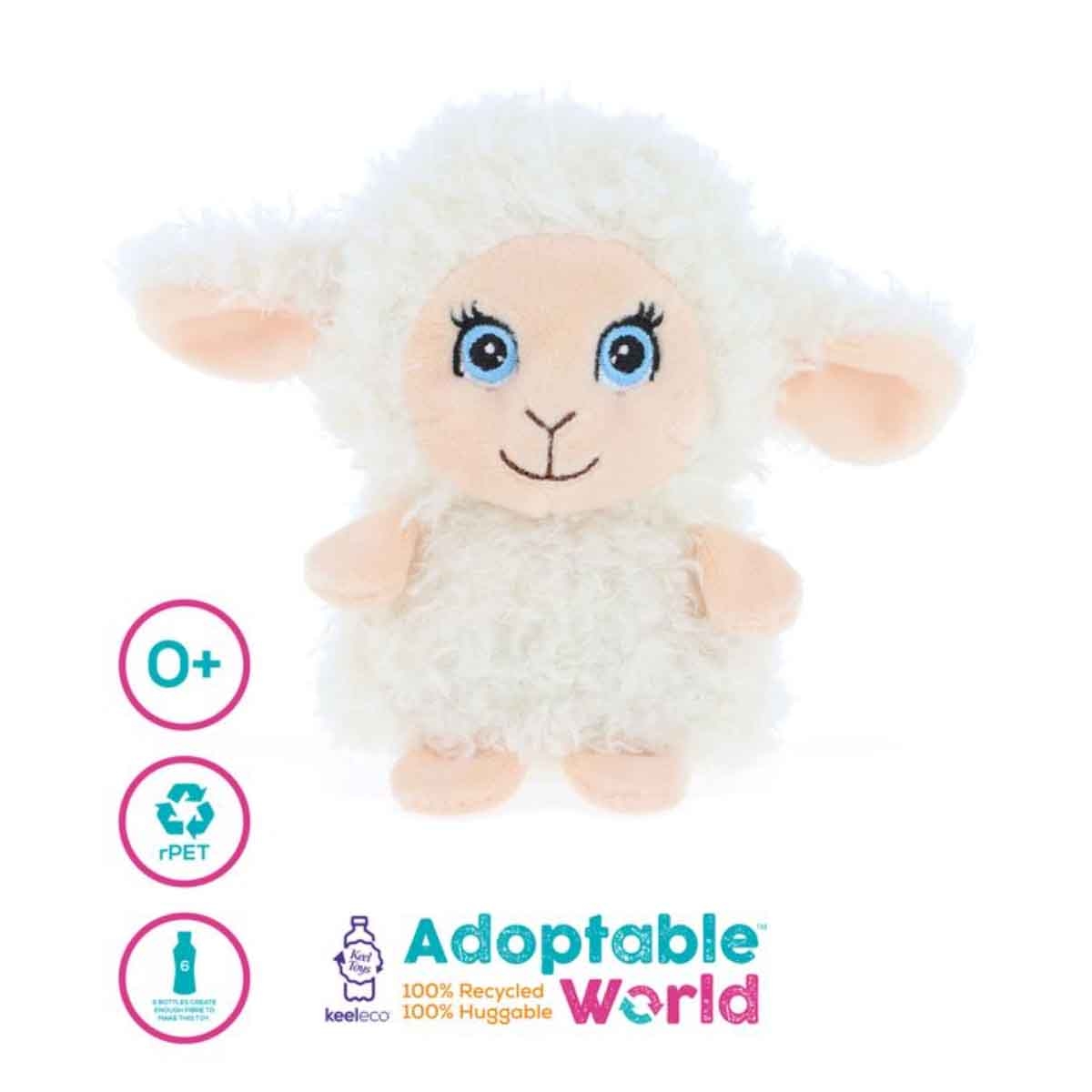 كيل تويز لعبة دمية محشوة كيليكو ميني عالم التبني 4 انش بتصاميم متنوعة للأطفال الرضع، 0-2 سنوات