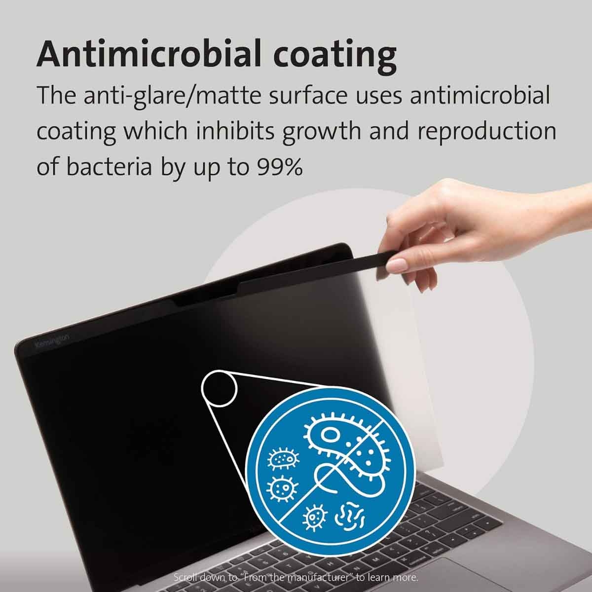 كينسينغتون فلتر خصوصية مغناطيسي مقاس 13 انش لأجهزة ماك بوك إير / ماك بوك برو