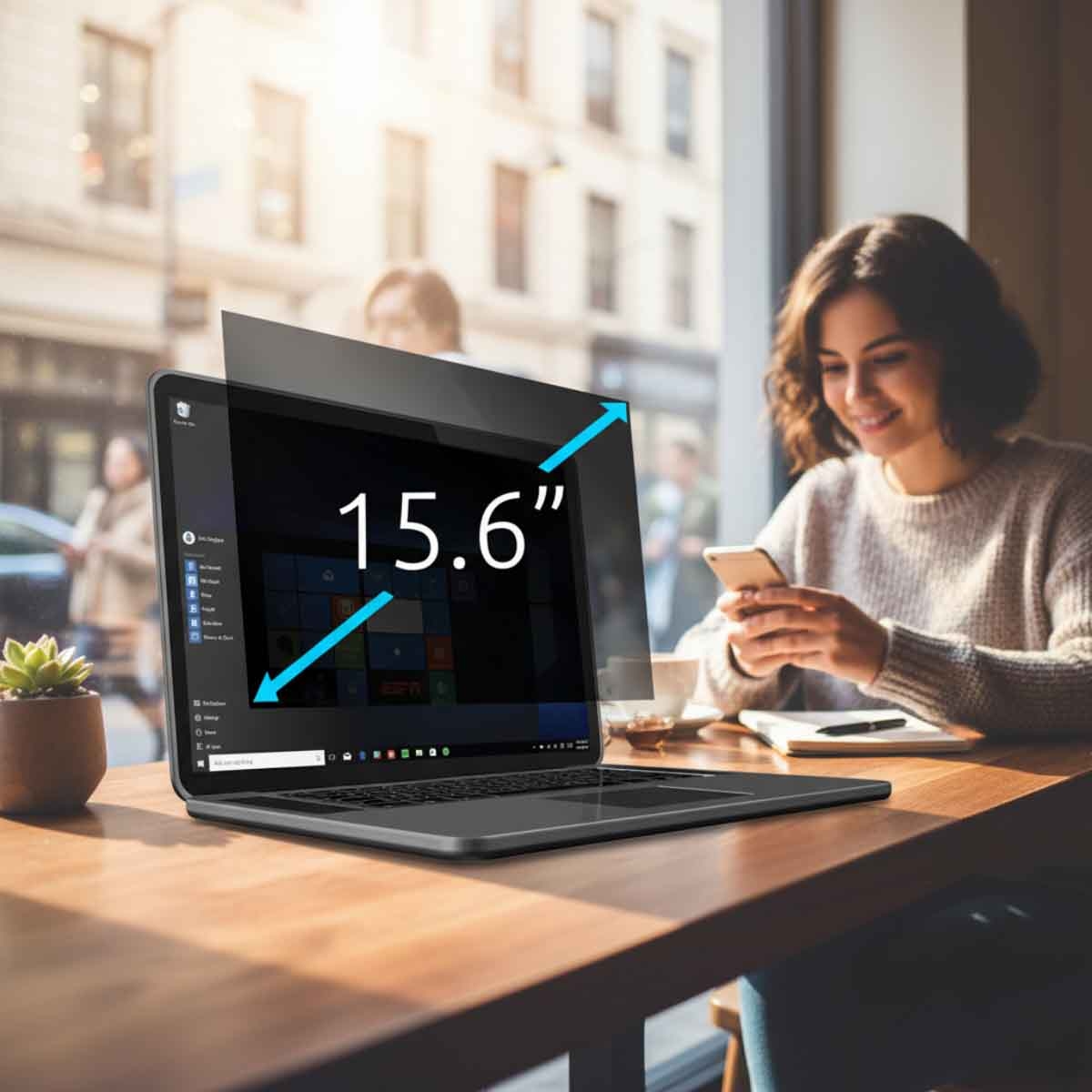 كينسينغتون فلتر خصوصية قابل للإزالة مقاس 15.6 انش بنسبة عرض 16:9