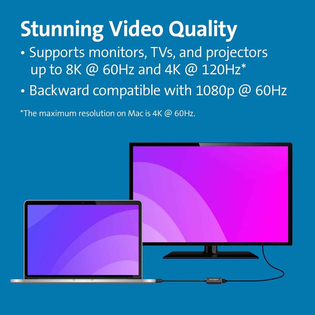 كينسينغتون محول يو إس بي سي إلى إتش دي إم آي 2.1 بدقة 4K و8K سي في 4200 إتش