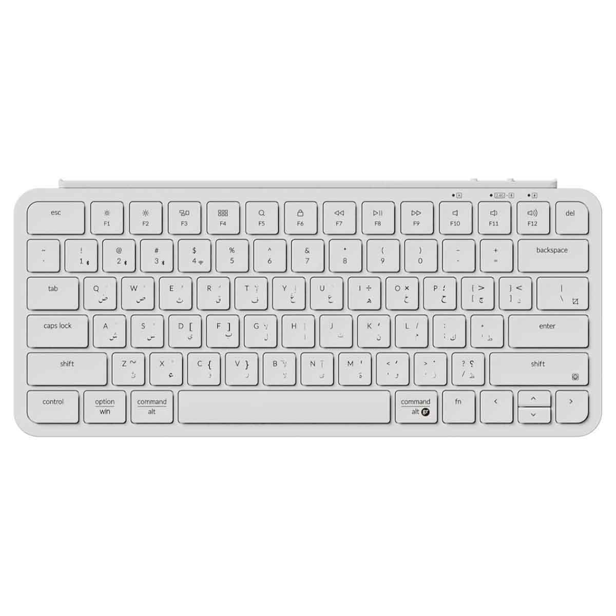 كايكرون B1 برو رمادي فضائي لوحة مفاتيح للألعاب لاسلكية فائقة النحافة بنسبة 75٪ بنظام ZMK مخصص