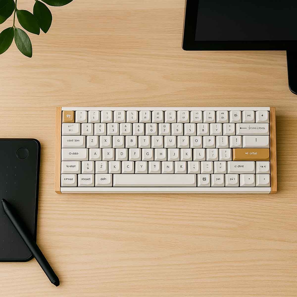 كايكرون K2 HE أسود لوحة مفاتيح لاسلكية للألعاب بنسبة 75٪ بإضاءة RGB وتخطيط عربي إصدار خاص