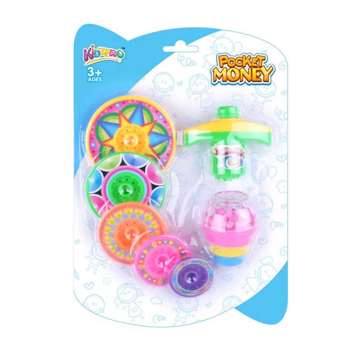 كيدزبرو لعبة دوّامة مضيئة تعمل بالبطارية للأطفال للجنسين، 3-4 سنوات