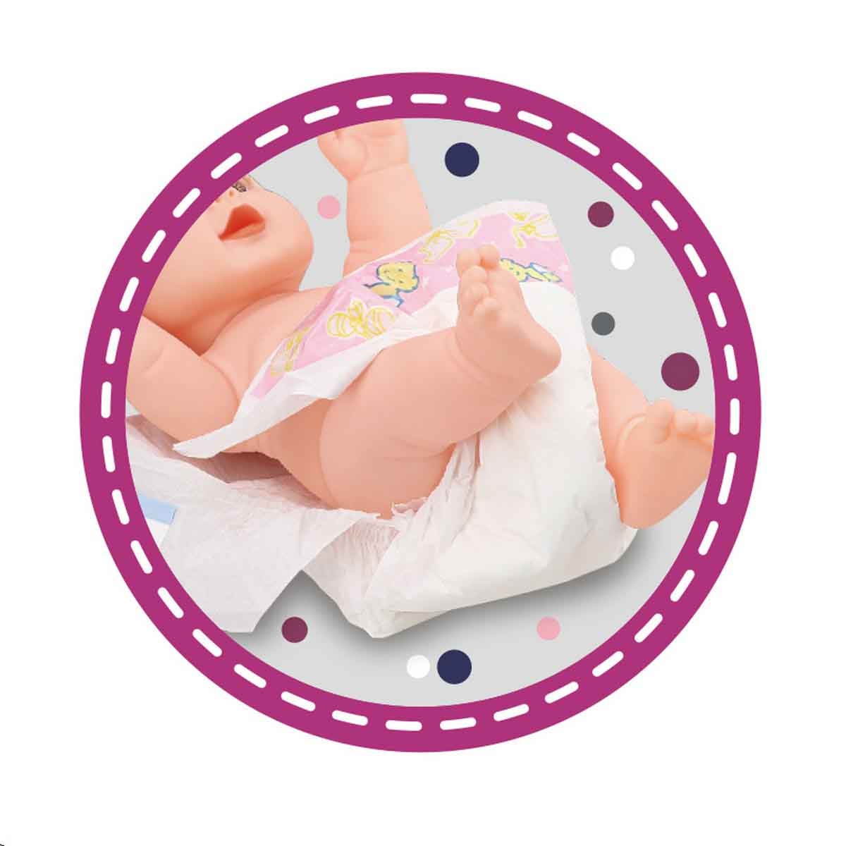 كيكي بيبي مجموعة دمية تدريب على استخدام الحمام تفاعلية مقاس 12 انش للبنات من عمر 3-4 سنوات