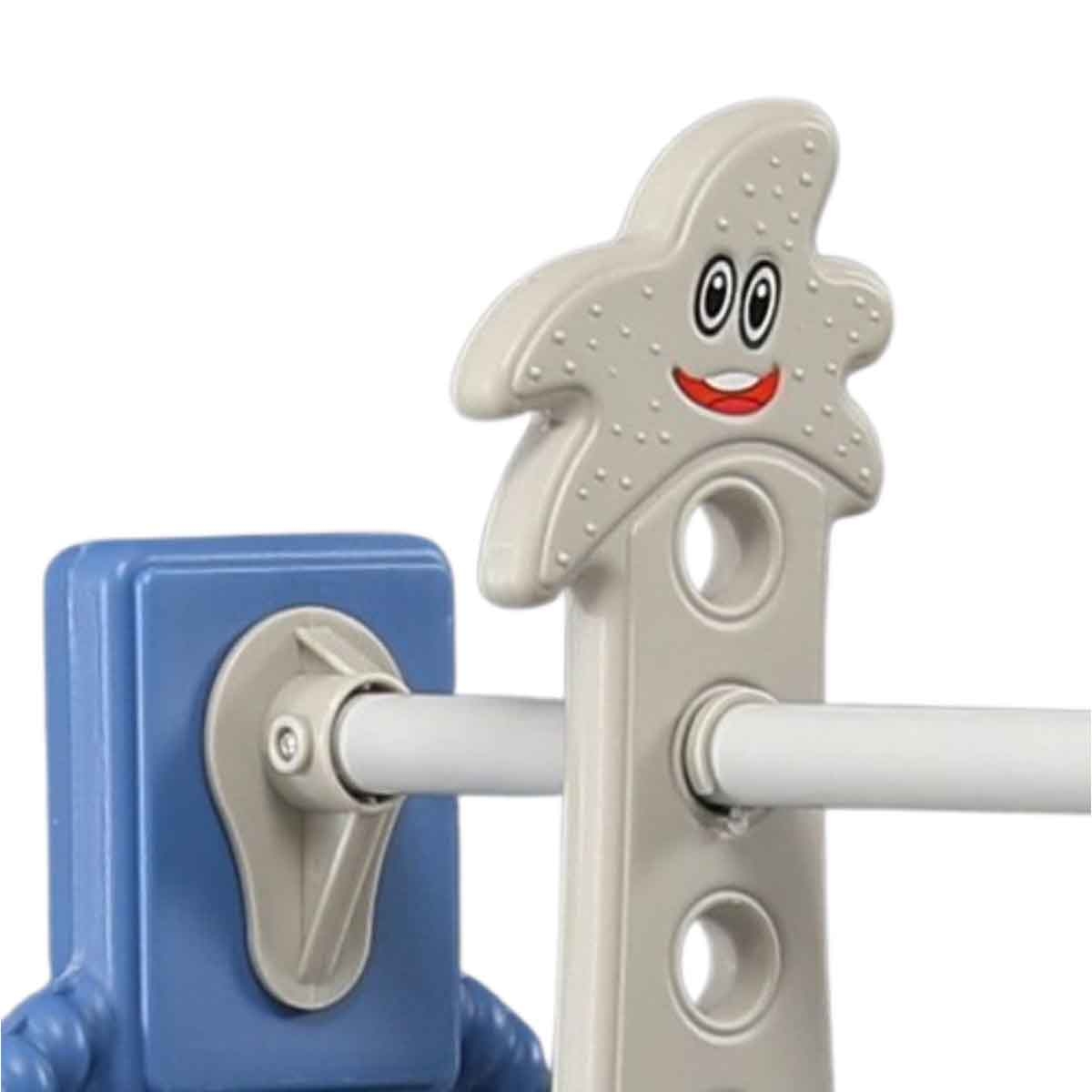 كيكبيبي زلاجة وأرجوحة أطفال متعددة الوظائف 3 في 1 باللون الأزرق للرضع، من 0 إلى 2 سنة