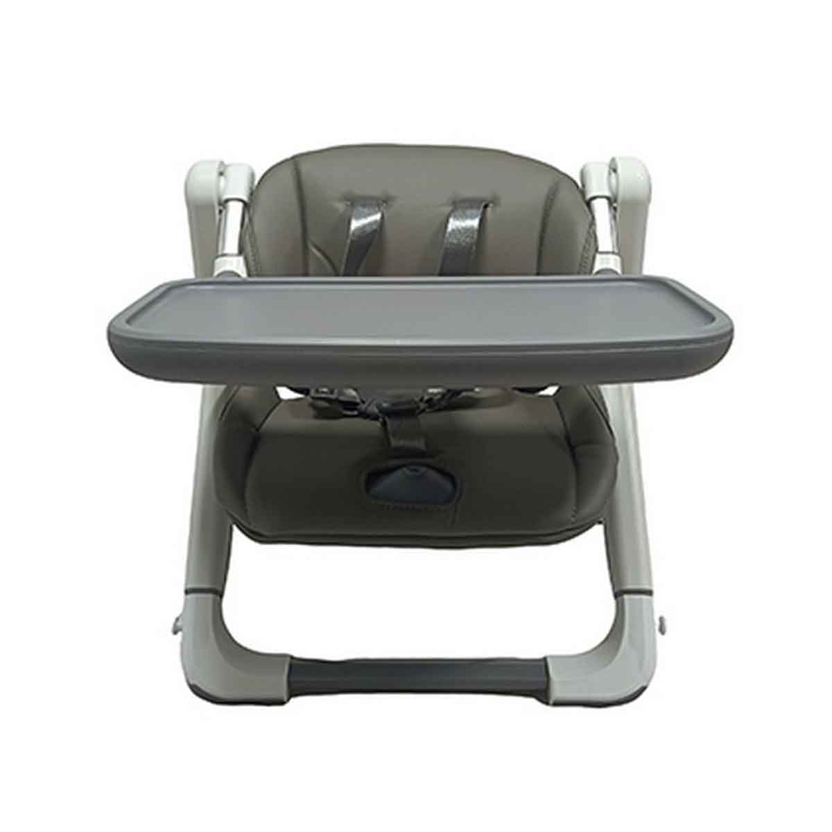كيكي بيبي كرسي طعام مرتفع للأطفال باللون الرمادي مع 3 مستويات لارتفاع المقعد من عمر 0-2 سنة