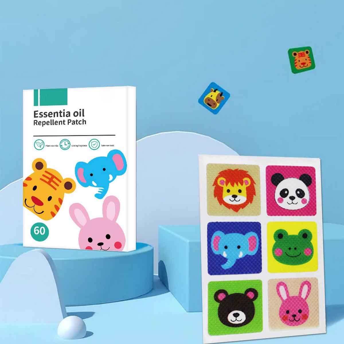 كيكي بيبي لاصقات طاردة للبعوض للأطفال من عمر 0-2 سنة