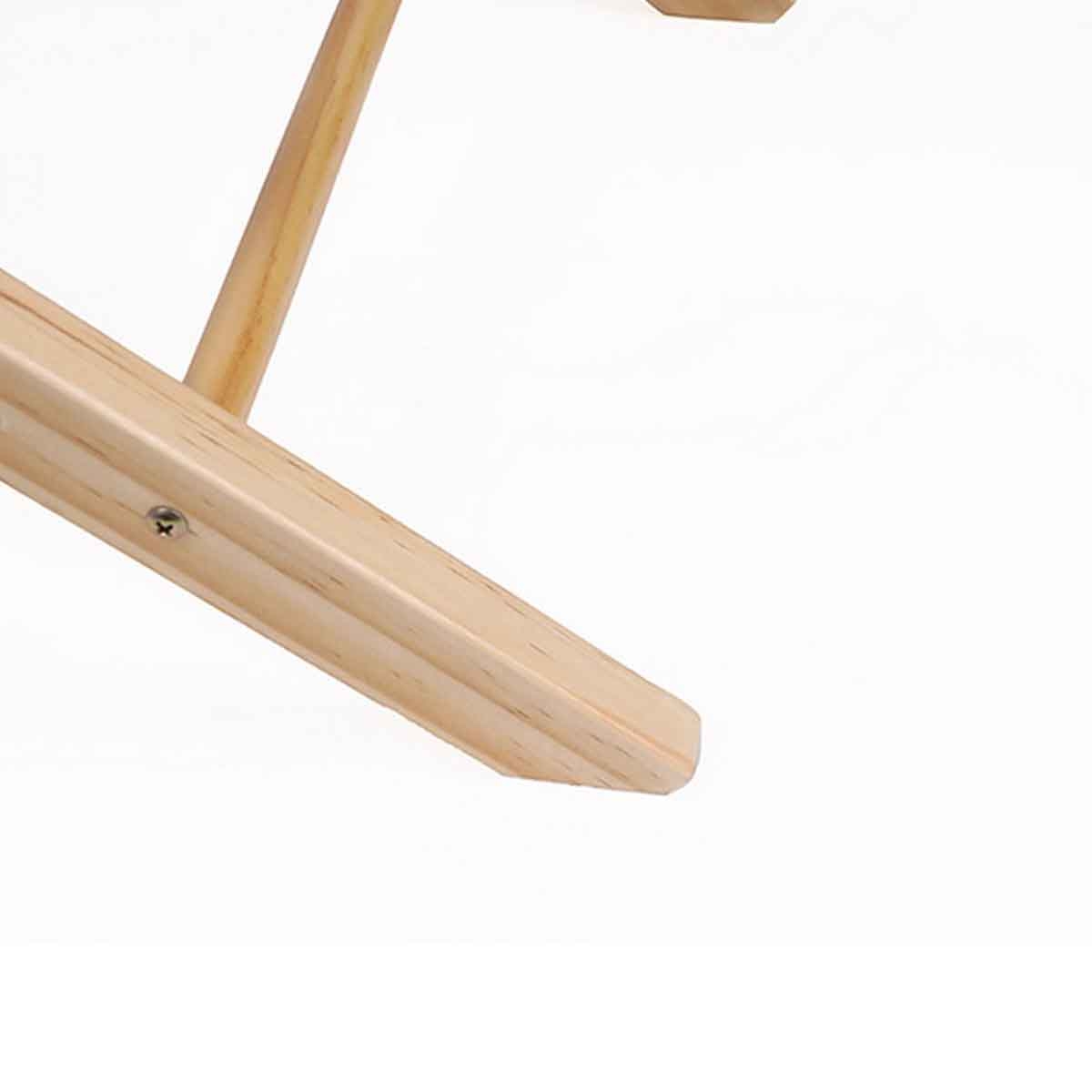 كيكي بيبي سلة موسى خشبية لحظات المرح مع قاعدة قابلة للطي للأطفال من عمر 0-2 سنة