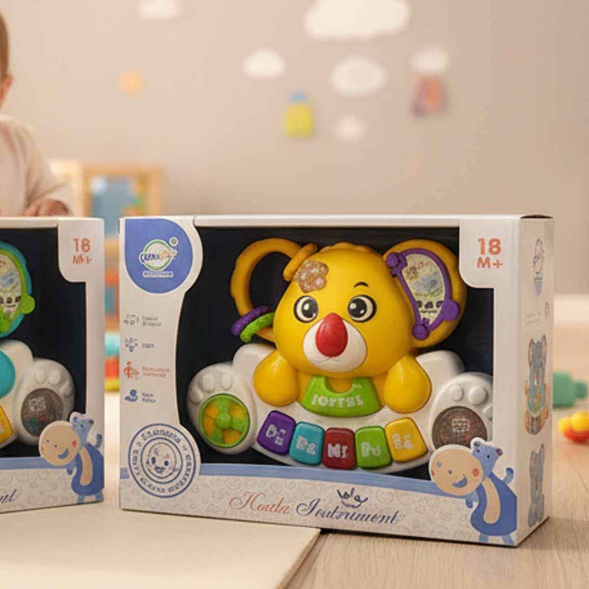 تشيمستار آلة موسيقية كوالا منوعة مع صوت وضوء للأطفال من عمر 0-2 سنوات