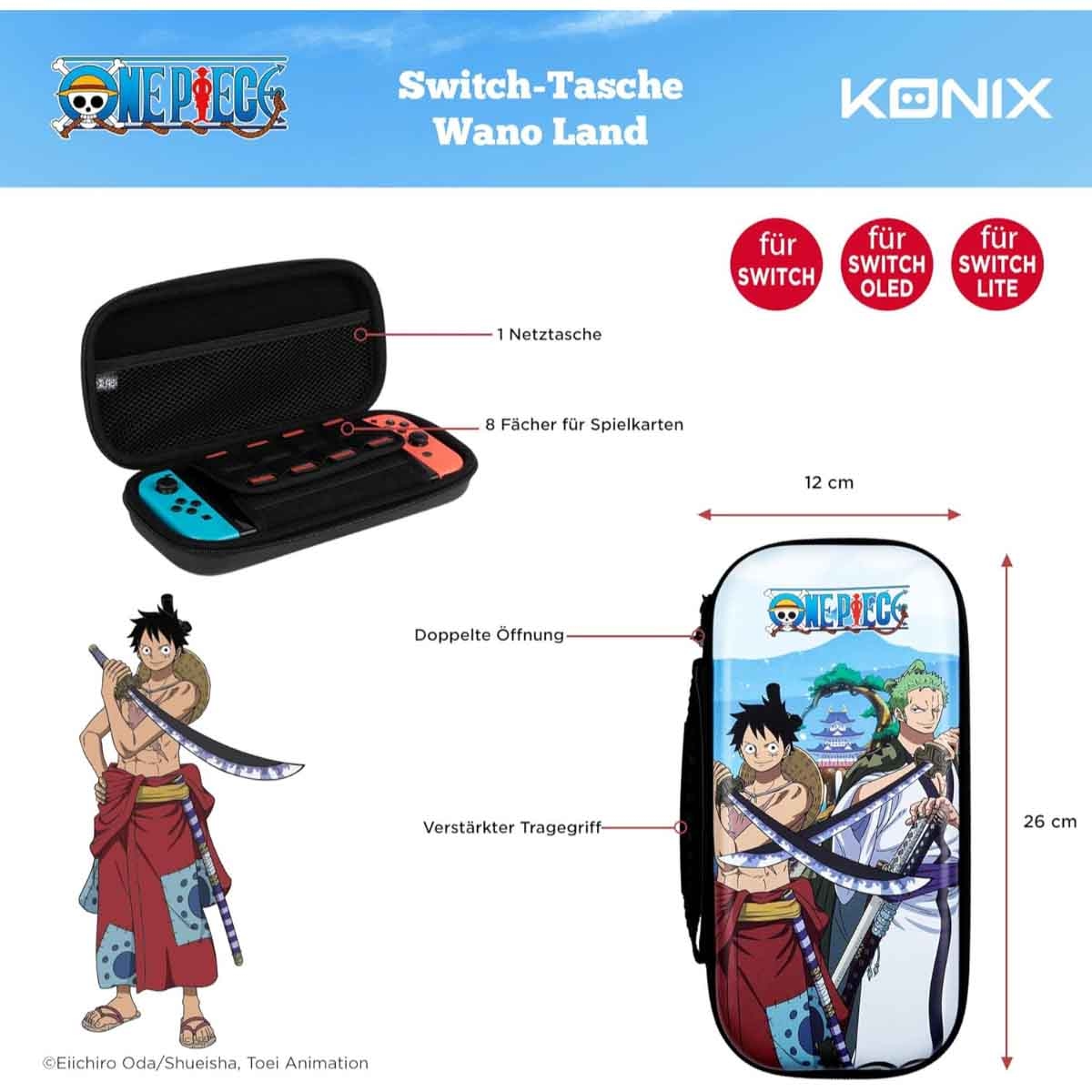كونيكس ون بيس وانو حقيبة حمل نينتندو سويتش