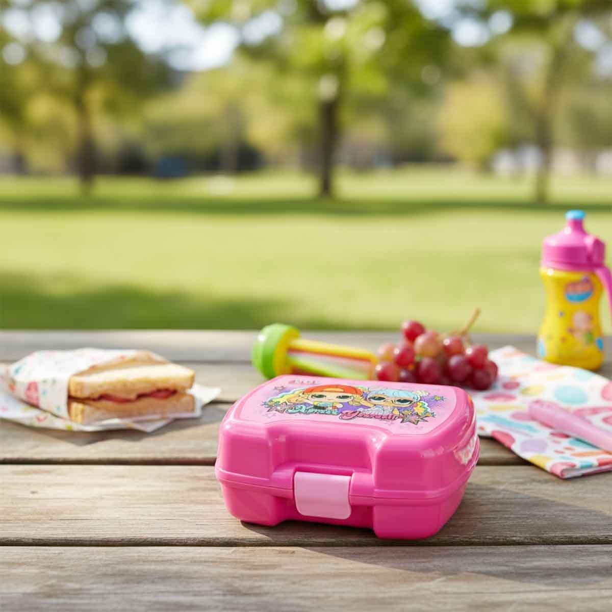 إل أو إل سيربرايز صندوق غداء بنتو ملون وعصري