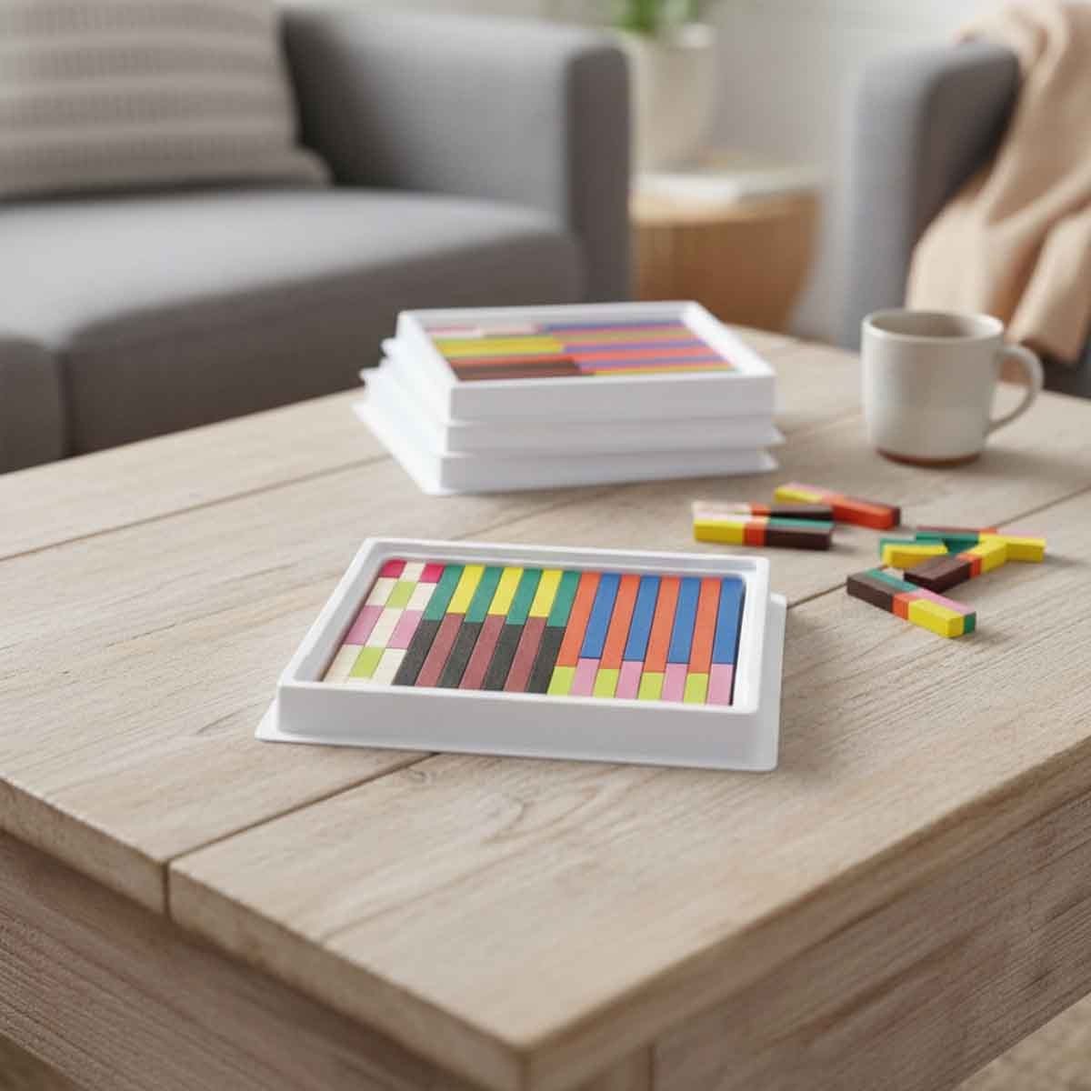 ليرننغ ريسورسز مجموعة قضبان كوزينير الخشبية متعددة الاستخدام 6 قطع للجنسين، 5-7 سنوات