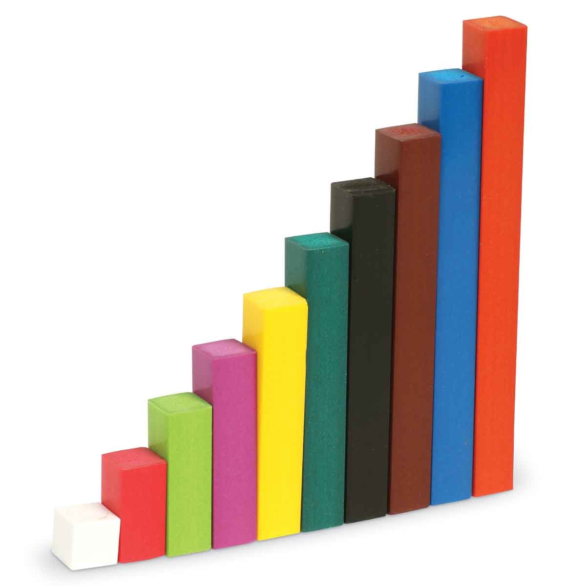 ليرننغ ريسورسز مجموعة قضبان كوزينير الخشبية متعددة الاستخدام 6 قطع للجنسين، 5-7 سنوات