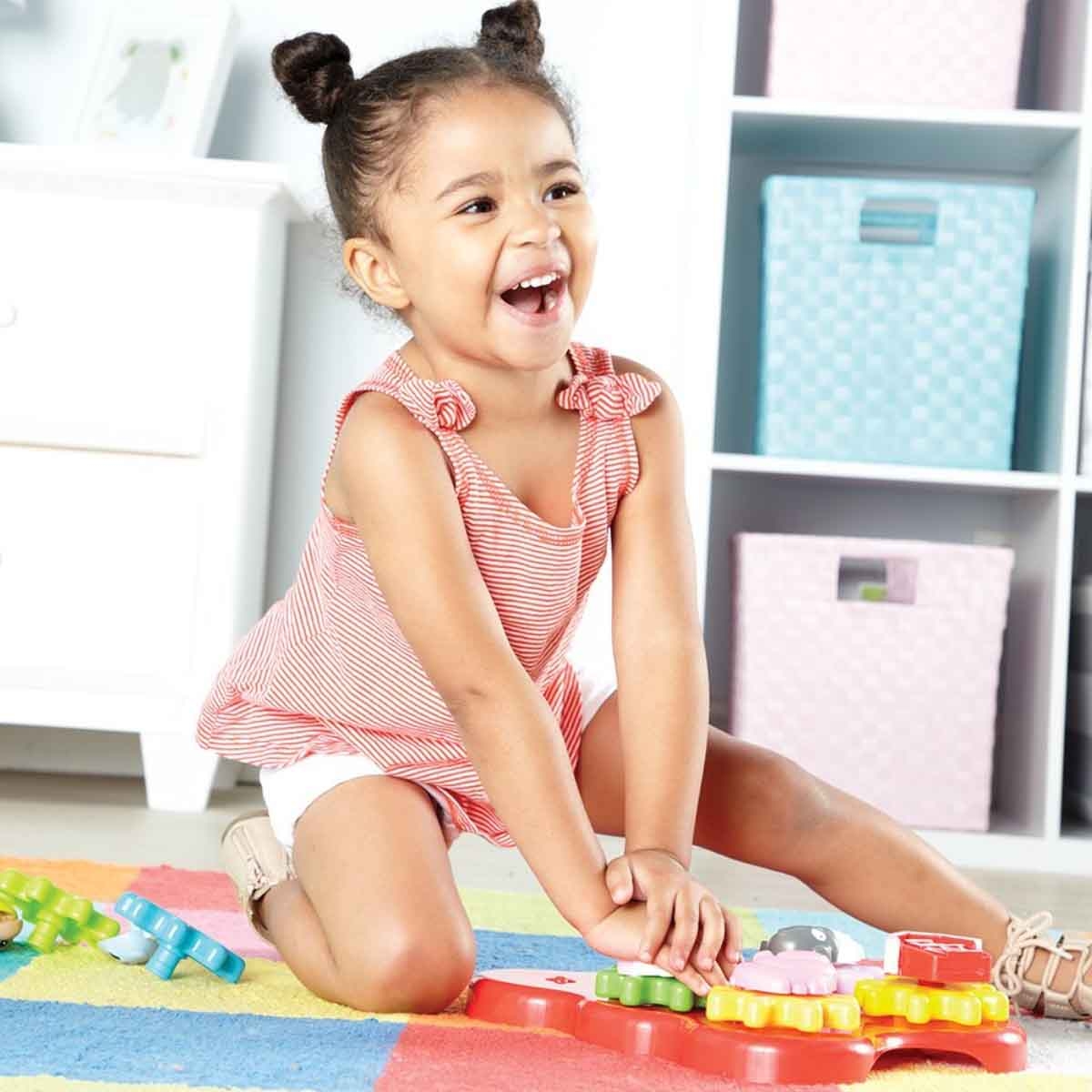 ليرننغ ريسورسز أصدقاء المزرعة بناء ودوران للأطفال الرضع، 0-2 سنوات