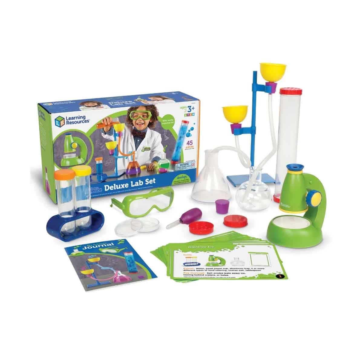 ليرننغ ريسورسز مجموعة المختبر الفاخرة للعلوم الأساسية للجنسين، 3-4 سنوات