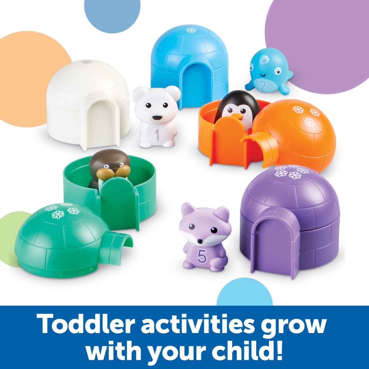 ليرننغ ريسورسز لعبة الفرز والبحث حيوانات القطب للأطفال الرضع، 0-2 سنوات