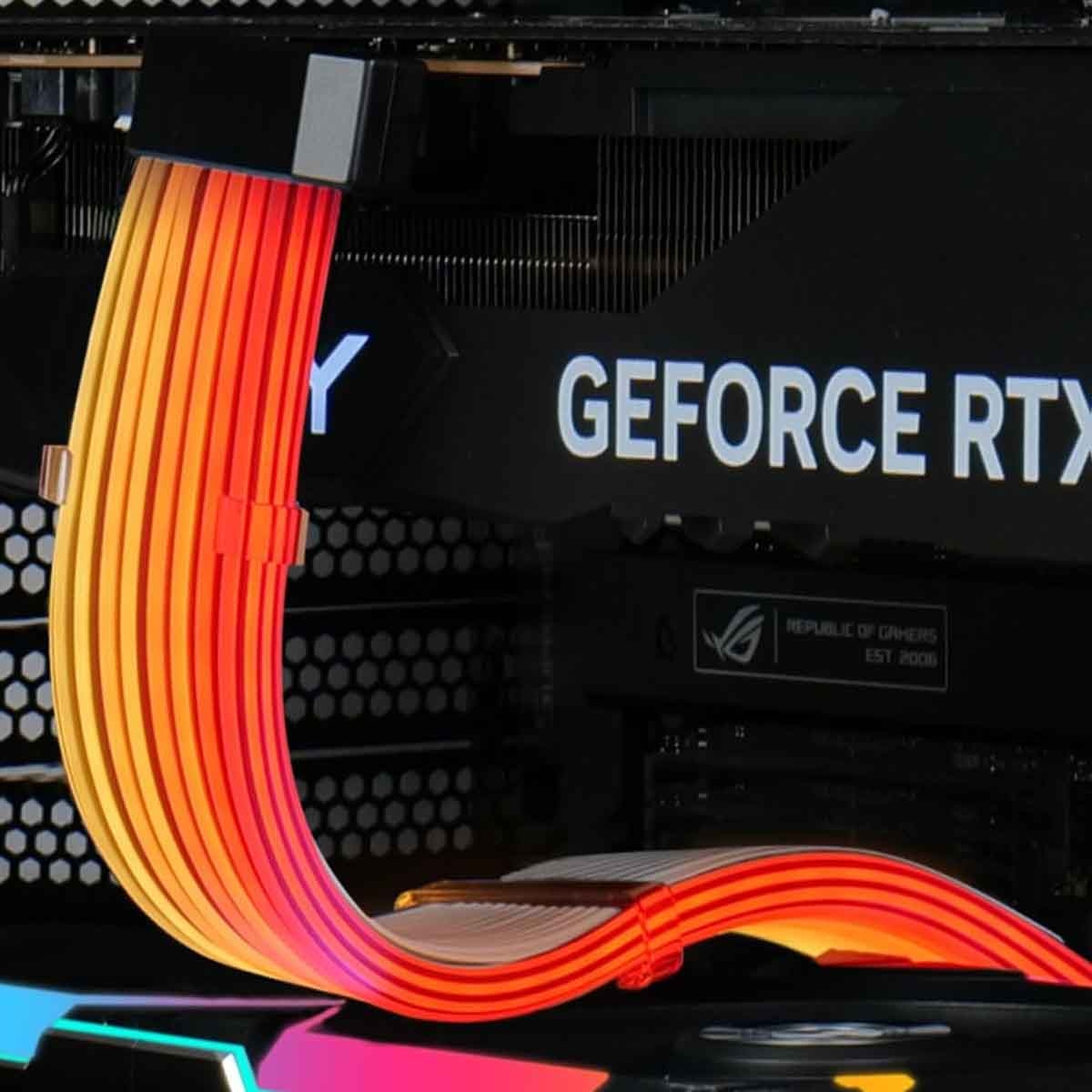 ليان لي كابل تمديد بطاقة رسومات ARGB لاسلكي Strimer مقاس 16-8