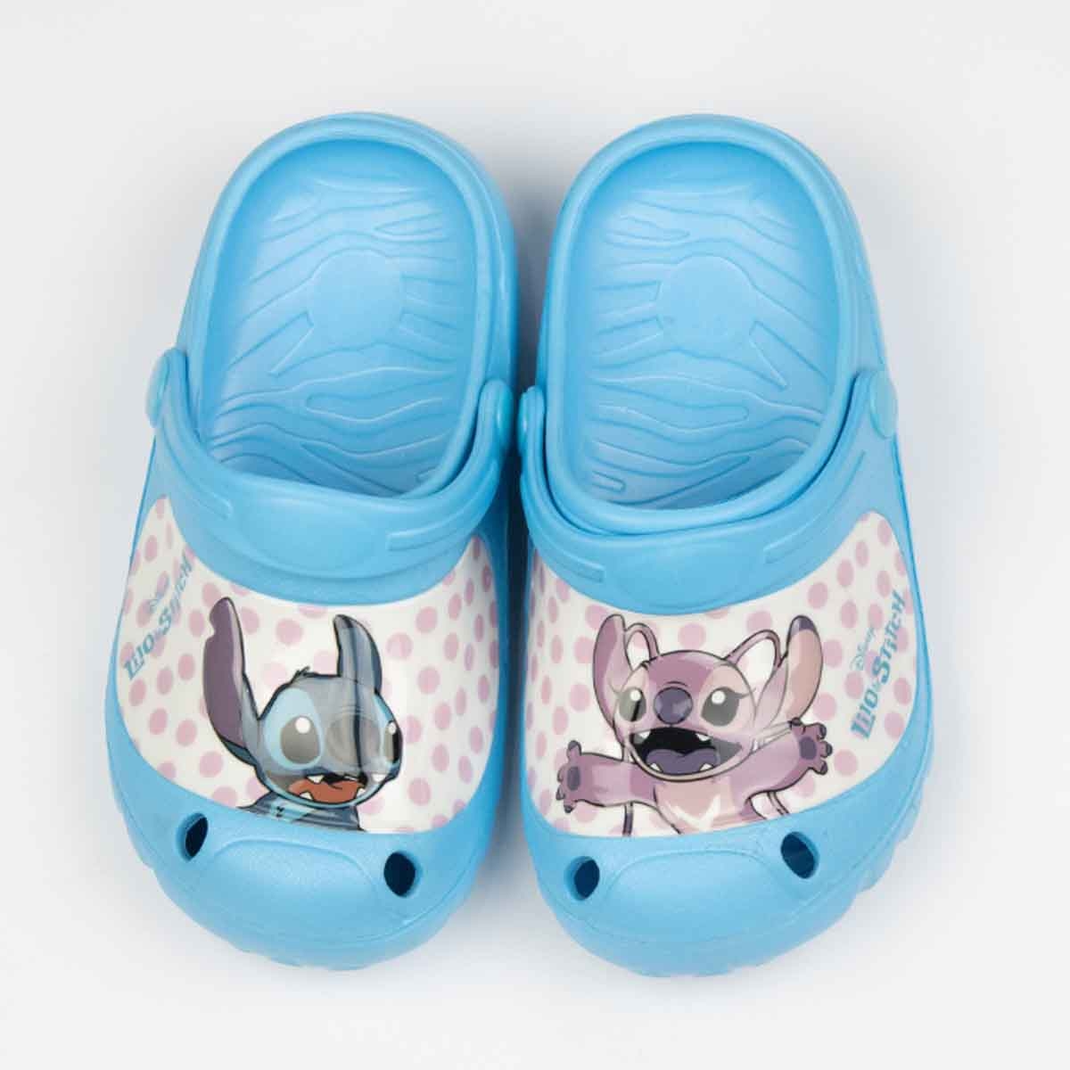 لي لو آند ستيتش صنادل خفيفة مريحة للأطفال بتصميم شخصيات ممتع باللون الأزرق