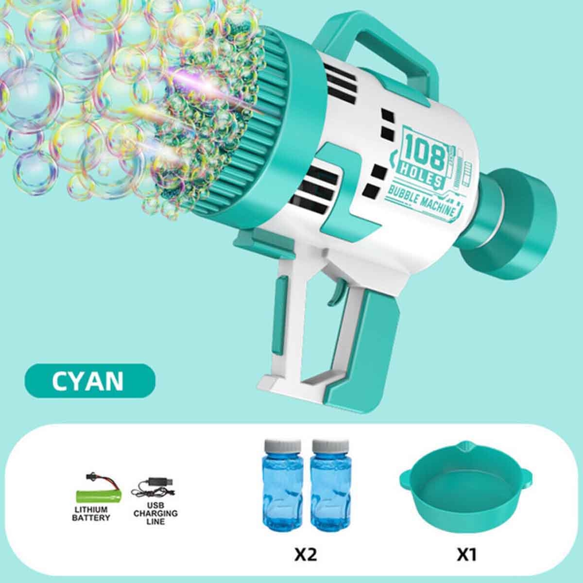 ليتل ستوري لعبة فقاعات بـ 108 فتحة مع إضاءة وصانع فقاعات للجنسين، 3-4 سنوات